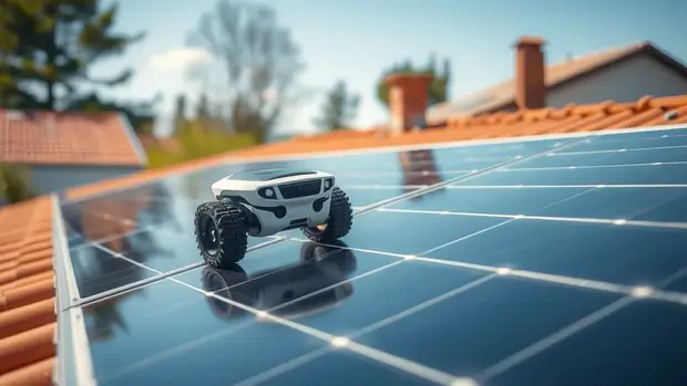 Robot nettoyage panneaux solaires : pourquoi cet investissement est rentable en 2026