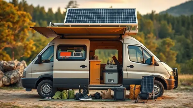 Kit Solaire Van Fourgon Accessoires Autonomie