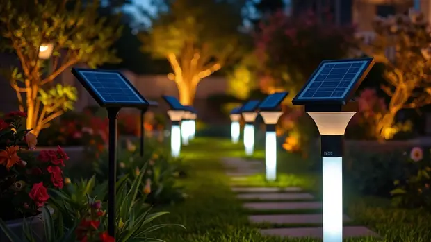 Eclairage Solaire Connecte Jardin