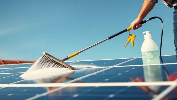 Nettoyage panneaux solaires : Quels accessoires choisir pour booster votre production de 15% ?