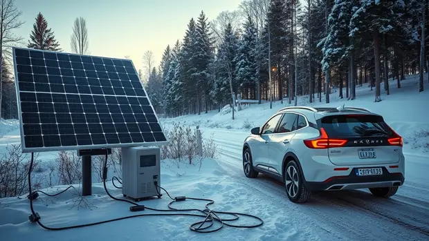 Chauffage Solaire pour Voiture Électrique : Économies Hiver 2026